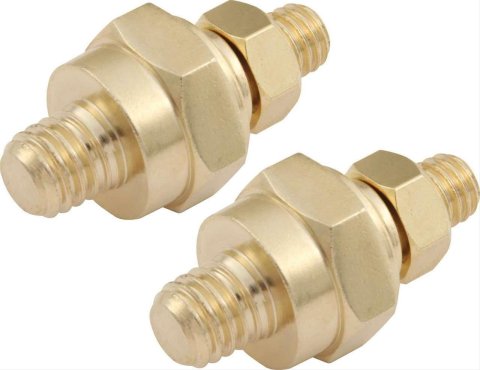 QuickCar Side Post Battery Terminals 57-660 Terminals, Post, Brass, 5/16 in. Terminal Size, Fits GM-style Mount Batteries, Pair