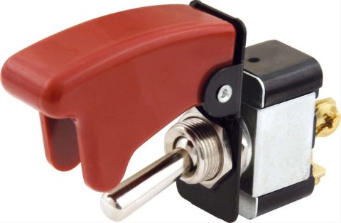 QuickCar Replacement Toggle Switches 50-520 Switch, Toggle, Constant, Single Pole, 40 Amps, Safety Cover, Each