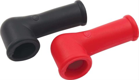 QuickCar Battery Disconnect Switch Boots 57-604 Boots, Rubber, One Black Boot, One Red Boot, Set
