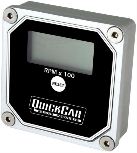 QuickCar Gauges 611-100 Black LCD Tach