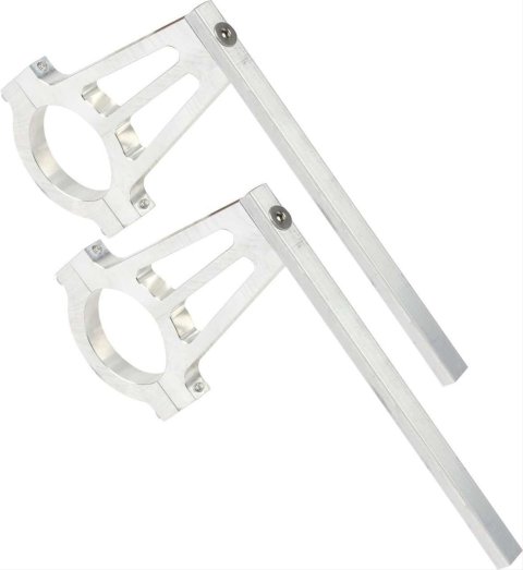 QuickCar Panel Mounting Brackets 66-945 Brackets, Gauge/Switch Panel, Roll Bar Mount, 1-5/8 Bar, Aluminum, Pair