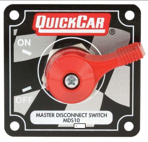 QuickCar Master Disconnect Switches 55-012 Switch, Rotary, Alternator Posts, 125 Continuous Amp Rating, Mounting Bracket, Each