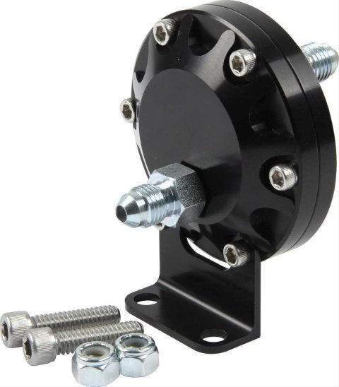QuickCar Fuel Pressure Isolators 61-300 Isolators, 80 psi Maximum Pressure, -4 AN Fittings, Mounting Bracket, Kit