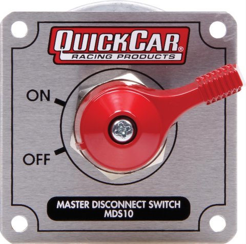 QuickCar Master Disconnect Switches 55-021 Battery Switch,Manual, MDS10, Rotary, 350 Amp, Silver Mount Panel, Each