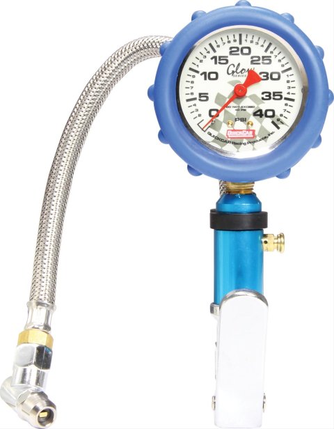 QuickCar Glo Tire Pressure Gauges 56-242 Inflator 0-40PSI Glow