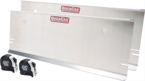 QuickCar Aluminum Toe Plates 64-704 Plates, Aluminum, Natural, Two 12 ft. Tapes, Pair