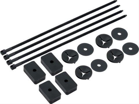 QuickCar Electric Fan Mounting Kits 60-032 Hardware, Nylon Fasteners, Black, Kit