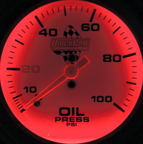 QuickCar Extreme Gauges 611-7003 Gauge, Extreme, Oil Pressure, Mechanical, Analog, 0-100 psi, 2 5/8 in. Diameter, Each