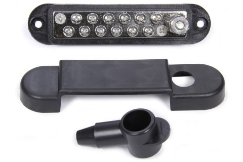 QuickCar Fuse Box Covers 57-8022 Buss Bar Kit With Covers, Black