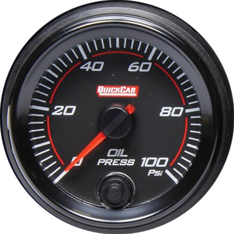 QuickCar Gauges 69-003 Redline Oil Pressure Gauge