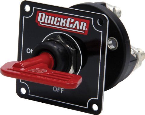 QuickCar Master Disconnect Switches 55-030 Battery Switch,Manual, MDS10, Rotary, 160 Amp, Black Mount Panel, Removable Key, Each