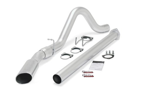 Banks Power Monster Exhaust Systems 49792 System, Exhaust, Particulate Filter Back, Stainless, Natural, Single Exit, Passenger Side, Straight Rear, Chrome Tip, Ford, 6.7L, Kit