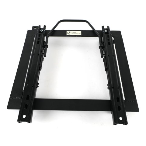 Corbeau Sliding Seat Brackets for 1968 CHEVY II, 1969-1974 NOVA, 1971-1974 VENTURA - D506 Brackets, Sliding, Steel, Black, Single Locking Sliders, Left, Chevy, Pontiac, Each