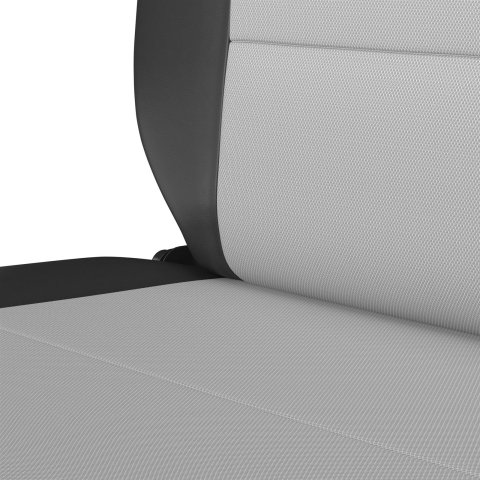 Corbeau Safari Black Vinyl Bench Seat 60019 Sport Seats , Vinyl/Gray Cloth
