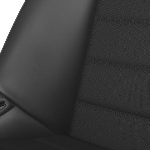 Corbeau Baja Suspension Black Vinyl Bench Seat 64002B Sport Seats , 40" Vinyl/Black Cloth