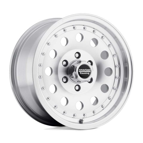 American Racing AR62 Outlaw II Silver Wheels 14x6 Wheel, AR62, II, Aluminum, Natural, 14 in. x 6 in., 5 x 4.50 in. Bolt Circle, 3.75 in. Backspace, Each