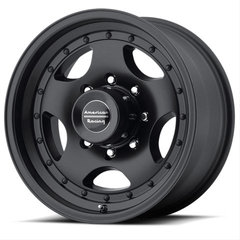 American Racing AR23 Black Wheels 15x10 Wheel, AR23, Aluminum, Black, 15 x 10 in., 3.770 in. Backspacing, 6 x 5.50 Bolt Circle, Each