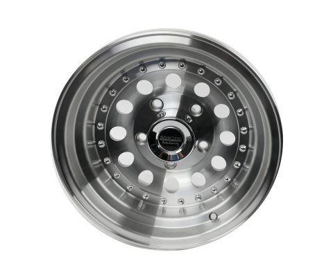 American Racing AR62 Outlaw II Silver Wheels 15x8 Wheel, II, Aluminum, Natural, 15 in. x 8 in., 5 x 5.50 in. Bolt Circle, 3.75 in. Backspace, Each