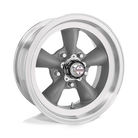 American Racing VN105D Torq-Thrust D Gray Wheels 15x8 Wheel, D, Aluminum, Gray, 15 in. x 8 in., 5 x 4.50 in. Bolt Circle, 4.50 in. Backspace, Each