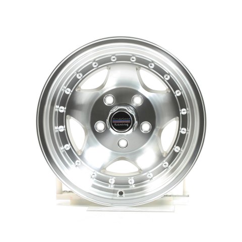 American Racing AR23 Silver Wheels 15x8 Wheel, AR23, Aluminum, Natural, 15 in. x 8 in., 5 x 4.75 in. Bolt Circle, 3.75 in. Backspace, Each