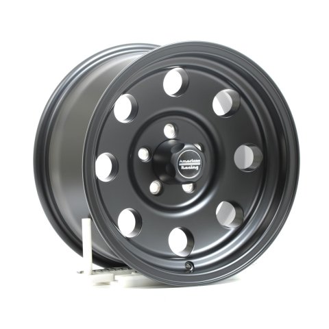 American Racing AR172 Baja Black Wheels 16x8 Wheel, Baja, Aluminum, Matte Black, 16 in. x 8.0 in., 5 x 4.50 in. Bolt Circle, 4.500 in. Backspace, Each