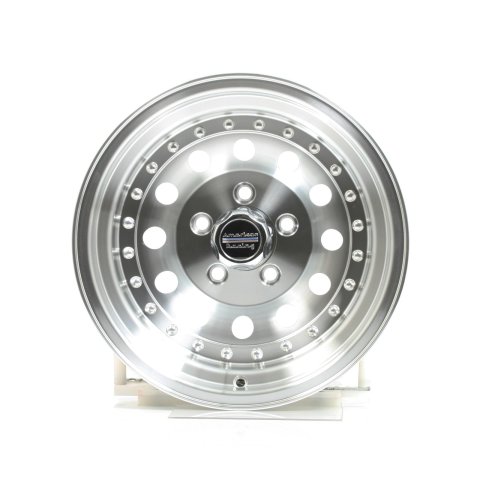 American Racing AR62 Outlaw II Silver Wheels 15x8 Wheel, II, Aluminum, Natural, 15 in. x 8 in., 5 x 4.50 in. Bolt Circle, 3.75 in. Backspace, Each