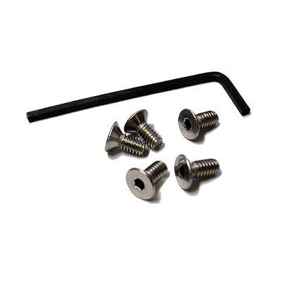 American Racing Wheel Center Cap Fasteners 000000000000970076 Screws, Fasteners, Allen Head, Stainless Steel, Natural, Kit