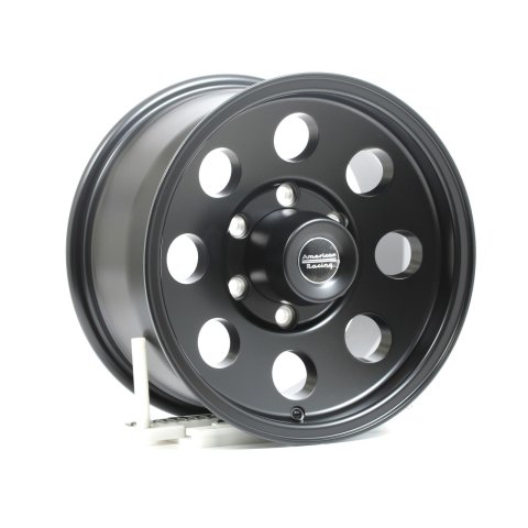 American Racing AR172 Baja Black Wheels 15x8 Wheel, Baja, Aluminum, Matte Black, 15 in. x 8 in., 6 x 5.50 in. Bolt Circle, 5.250 in. Backspace