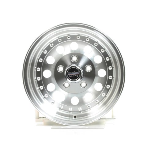 American Racing AR62 Outlaw II Silver Wheels 15x7 Wheel, AR62, II, Aluminum, Natural, 15 in. x 7 in., 5 x 4.75 in. Bolt Circle, 3.75 in. Backspace, Each