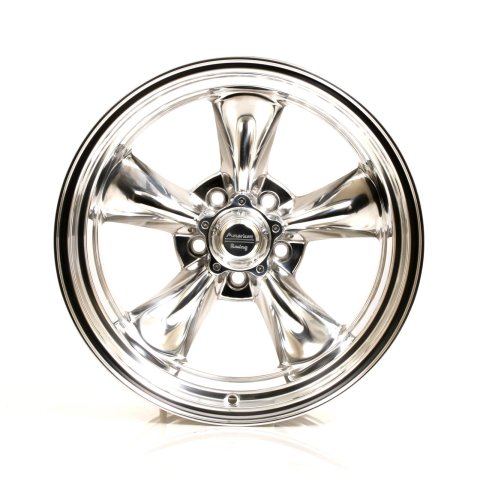 American Racing VN515 Polished Torq-Thrust II One-Piece Wheels 17x8 Wheel, One-Piece, Aluminum, Polished, 17 in. x 8 in., 5 x 4.50 in. Bolt Circle, 4.000 in. Backspace, Each