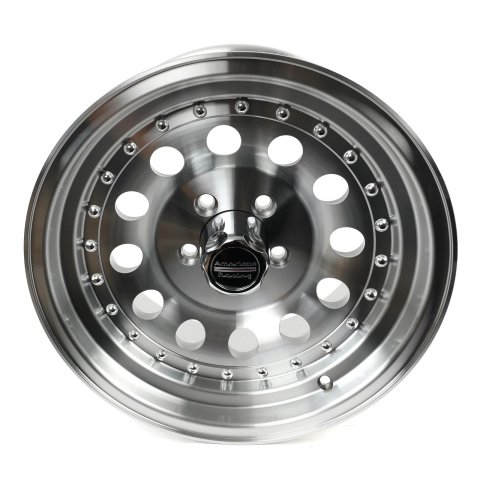 American Racing AR62 Outlaw II Silver Wheels 16x8 Wheel, II, Aluminum, Natural, 16 in. x 8 in., 5 x 4.5 in. Bolt Circle, 4.50 in. Backspace, Each