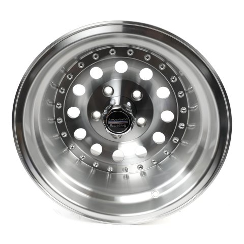 American Racing AR62 Outlaw II Silver Wheels 15x10 Wheel, AR62, II, Aluminum, Natural, 15 in. x 10 in., 5 x 4.75 in. Bolt Circle, 4.00 in. Backspace, Each
