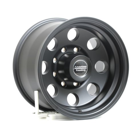 American Racing AR172 Baja Black Wheels 16x10 Wheel, Baja, Aluminum, Matte Black, 16 in. x 10 in., 8 x 6.50 in. Bolt Circle, 4.50 in. Backspace