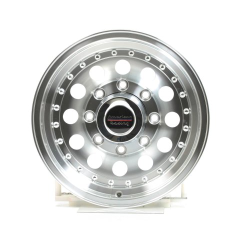 American Racing AR62 Outlaw II Silver Wheels 16x7 Wheel, II, Aluminum, Natural, 16 in. x 7 in., 8 x 6.50 in. Bolt Circle, 3.688 in. Backspace, Each