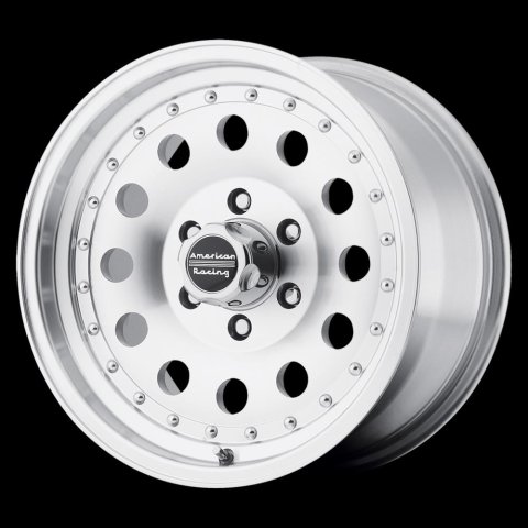 American Racing AR62 Outlaw II Silver Wheels 18x8 WHEEL, 18X8 5X5.0 MACH 30MM