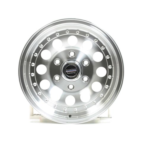 American Racing AR62 Outlaw II Silver Wheels 16x8 Wheel, II, Aluminum, Natural, 16 in. x 8 in., 6 x 5.5 in. Bolt Circle, 5.50 in. Backspace, Each