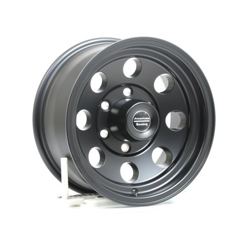 American Racing AR172 Baja Black Wheels 15x7 Wheel, Baja, Aluminum, Matte Black, 15 in. x 7.0 in., 6 x 5.50 in. Bolt Circle, 3.760 in. Backspace, Each