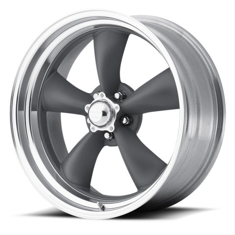 American Racing VN215 Gray Classic Torq-Thrust II One-Piece Wheels 15x10 Wheel, VN 215 II, Aluminum, Gray, 15 in. x 10 in., 5 x 4.5 in. Bolt Circle, 3.77 in. Backspace, Each