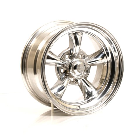 American Racing VN515 Polished Torq-Thrust II One-Piece Wheels 15x8 Wheel, One-Piece, Aluminum, Polished, 15 in. x 8 in., 5 x 4.5 in. Bolt Circle, 4.5 in. Backspace, Each