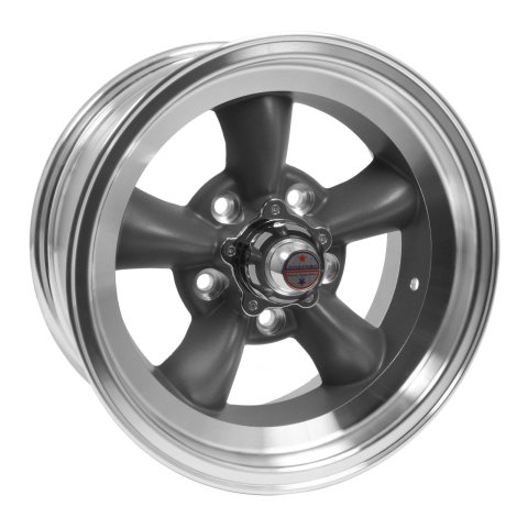 American Racing VN105D Torq-Thrust D Gray Wheels 14x6 Wheel, D, Aluminum, Gray, 14 in. x 6 in., 5 x 4.50 in. Bolt Circle, 3.375 in. Backspace, Each