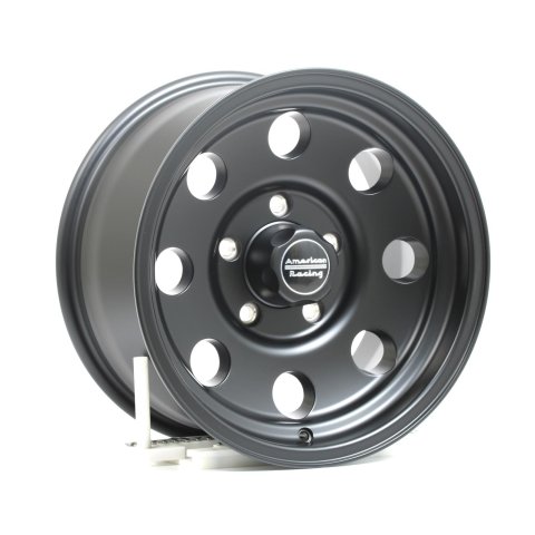 American Racing AR172 Baja Black Wheels 16x8 Wheel, Baja, Aluminum, Matte Black, 16 in. x 8.0 in., 5 x 135mm Bolt Circle, 4.500 in. Backspace, Each