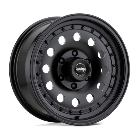 American Racing AR62 Outlaw II Satin Black Wheels 17x8 WHEEL, 17X8 5X5.5 S-BLK 18MM