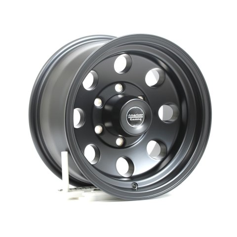 American Racing AR172 Baja Black Wheels 15x8 Wheel, Baja, Aluminum, Matte Black, 15 in. x 8.0 in., 6 x 5.50 in. Bolt Circle, 3.750 in. Backspace, Each