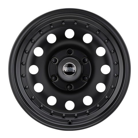 American Racing AR62 Outlaw II Satin Black Wheels 15x10 Wheel, AR62, II, Aluminum, 6x139.70 SATIN BLACK (-38 mm)