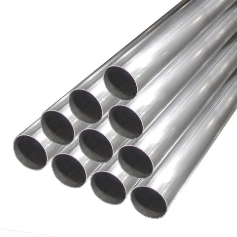 Stainless Works Steel Straight Exhaust Tubing 3 Inch 304 Pipe 3HHSS-4 Tubing, Straight, 3.000 in. Diameter, Steel, Natural, 4 ft. Length, 0.083 in. Wall, 14-gauge, Each