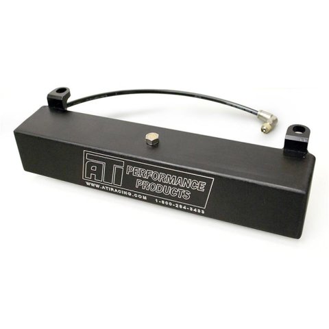 ATI Transmission Catch Cans ATI206611 Automatic Overflow Tank, Aluminum, Black, 1 lt. Capacity, Powerglide, Each