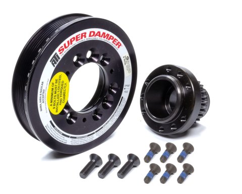 ATI Super Damper Serpentine Series Harmonic Balancers for 1997-2013 CORVETTE, 2008-2009 G8 - ATI917289 Balancer, Damper, Internal Balance, Aluminum, Black, Chevy, 5.7L, Each