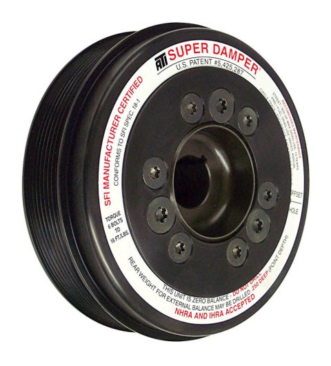 ATI Super Damper Standard Harmonic Balancers 917469 Balancer, Damper, Internal Balance, Aluminum, Black, 6.78 in., Chrysler, Dodge, 2.4L, Each