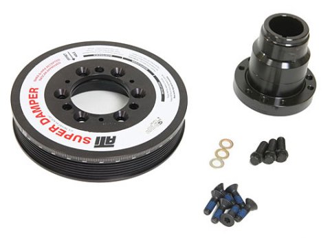 ATI Super Damper Serpentine Series Harmonic Balancers 917302 Balancer, Serpentine, Internal Balance, Aluminum/Steel, Black, SFI 18.1, Chevy, Pontiac, 5.7L LS
