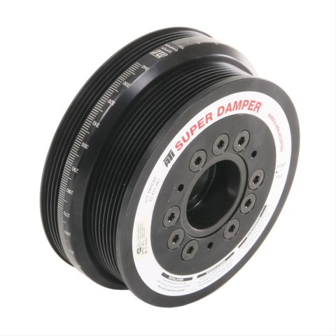 ATI Super Damper Serpentine Series Harmonic Balancers 918620U Balancer, Damper, Internal Balance, Aluminum, Black, Chevy, 7.0L, Each